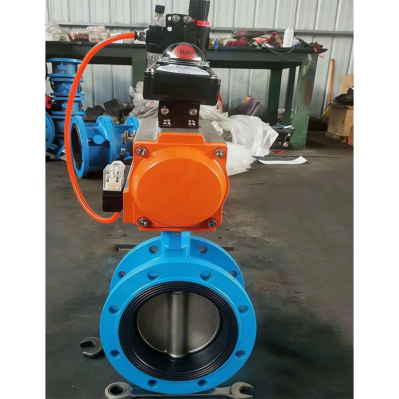 Пневматический фланцевый дроссельный клапан из ковкого чугуна (D641X-16Q)