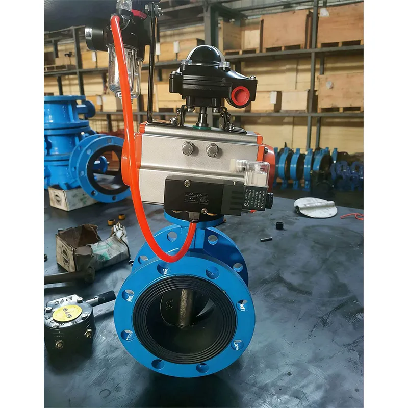 Пневматический фланцевый дроссельный клапан из ковкого чугуна (D641X-16Q)