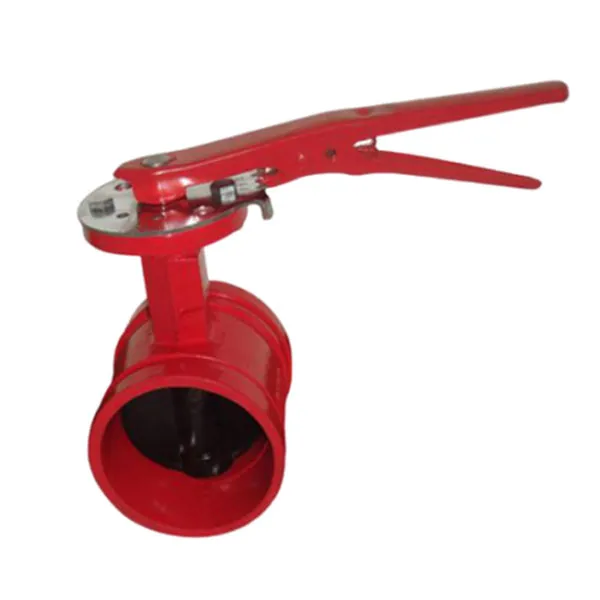 Поворотный затвор с муфтовым соединением с рычажным управлением