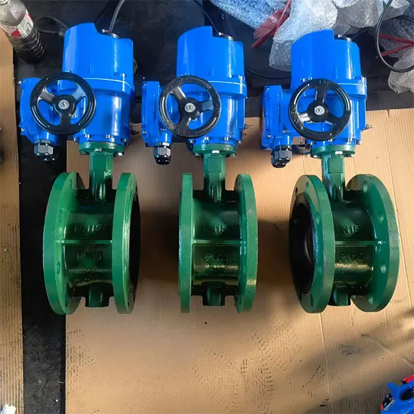 Поворотный затвор с электроприводом