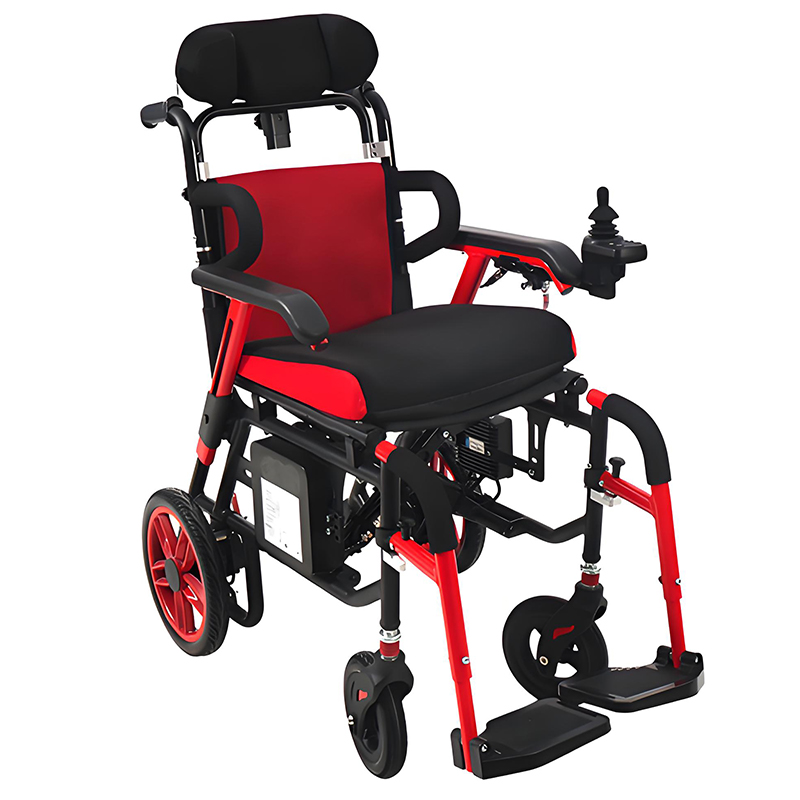 Детская складная электрическая инвалидная коляс...