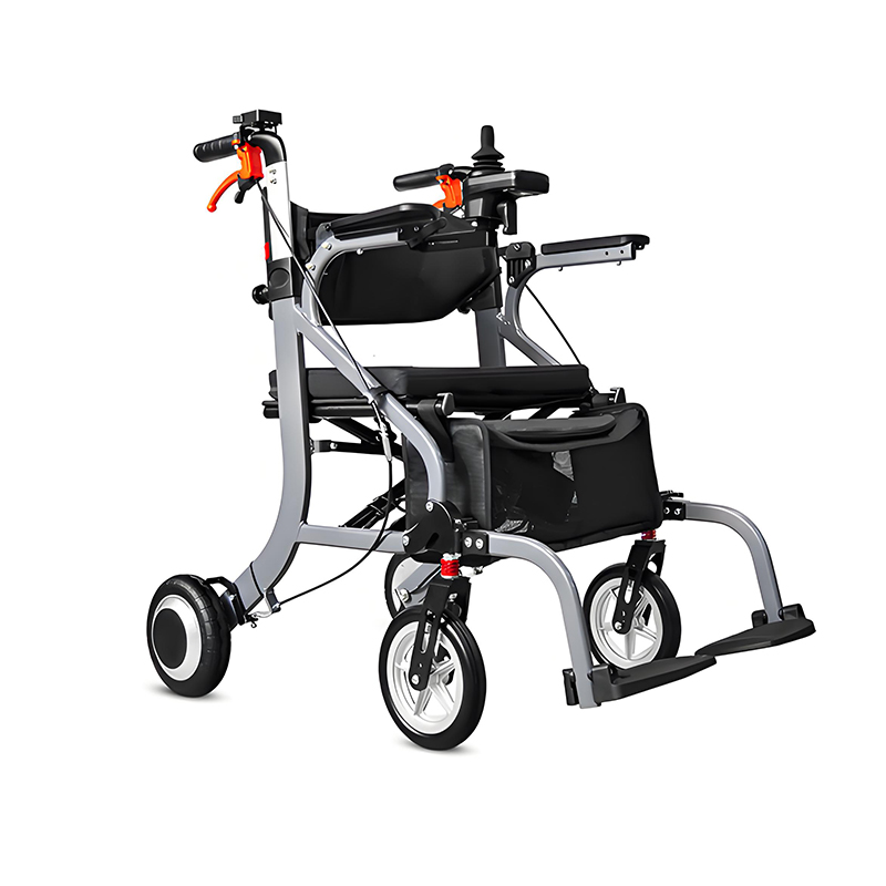 Электрическая инвалидная коляска-ходунки-роллатор 3 в 1 YSW7014 с электромагнитными тормозами
