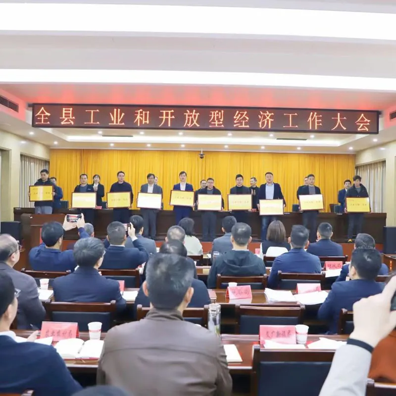 ООО Цзянси Эньхуэй Медь удостоена награды в области промышленной экономики округа Решительная реализация стратегии укрепления промышленности