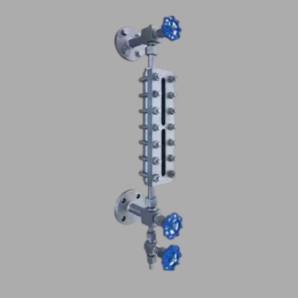 Пластинчатый одноцветный (двухцветный) уровнемер уровня жидкости