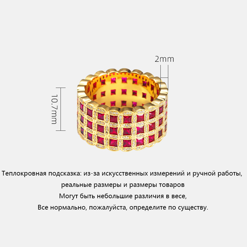 18-каратное золото рубиновый цветок рифма свет роскошное кольцо