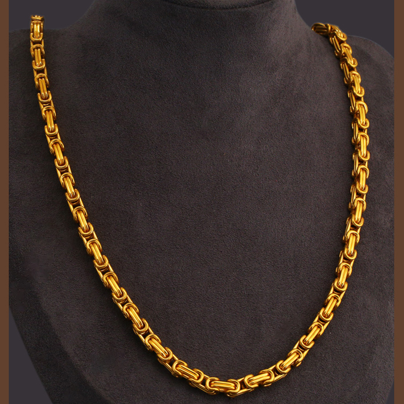 999 полное золото круглое кольцо пряжка императорская цепь