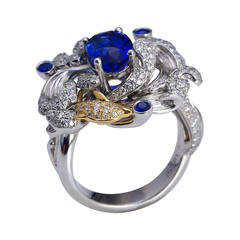 Heart of the Sea Sapphire Haute Couture Набор · Кулон/Кольцо/Серьга