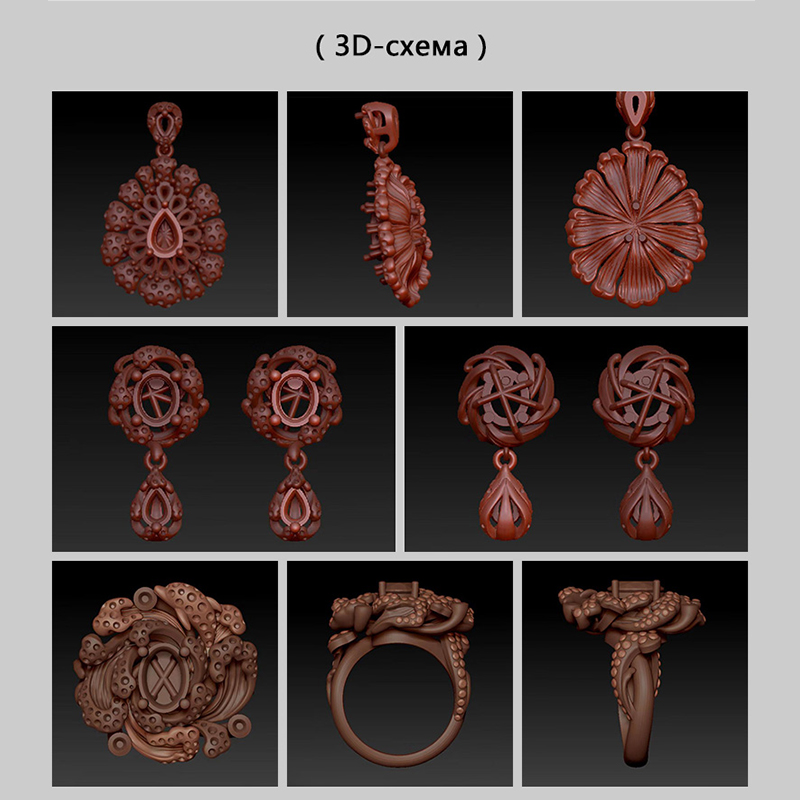 Heart of the Sea Sapphire Haute Couture Набор · Кулон/Кольцо/Серьга