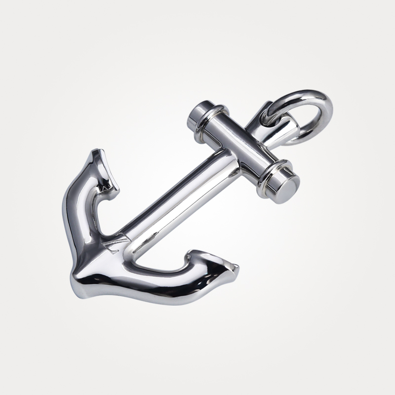 Voyager серии 18K золотого золота якорь кулон