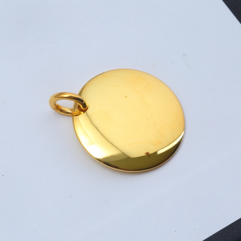 Круглый кулон-медальон из серебра 925 пробы