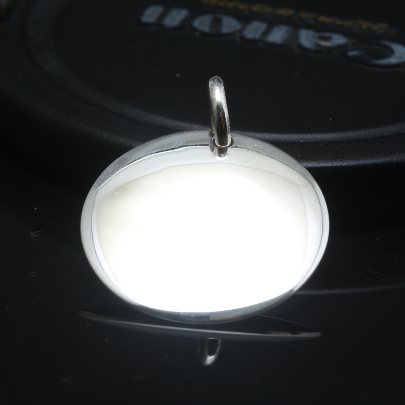 Круглый кулон-медальон из серебра 925 пробы