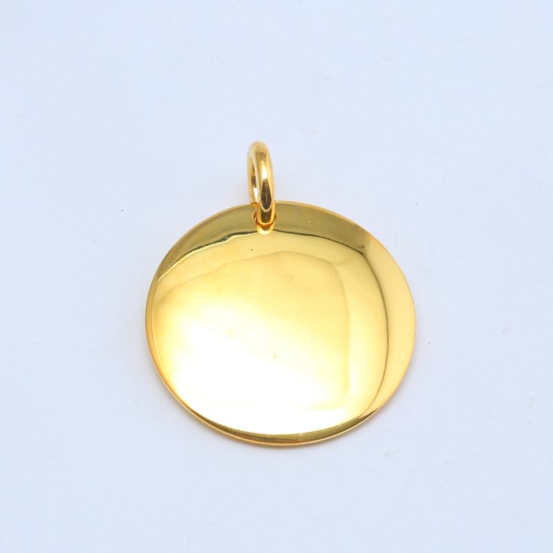Круглый кулон-медальон из серебра 925 пробы