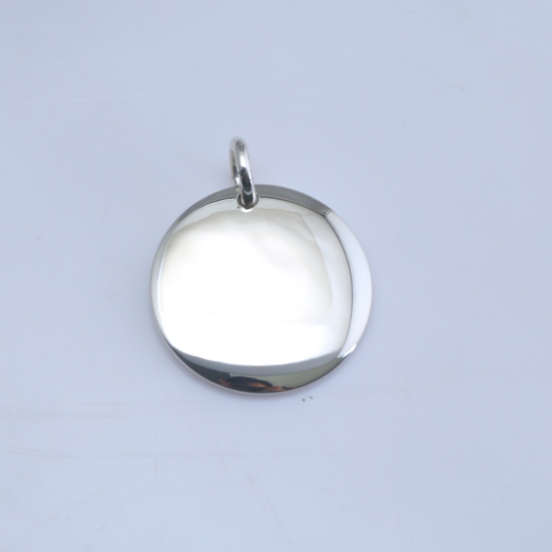 Круглый кулон-медальон из серебра 925 пробы