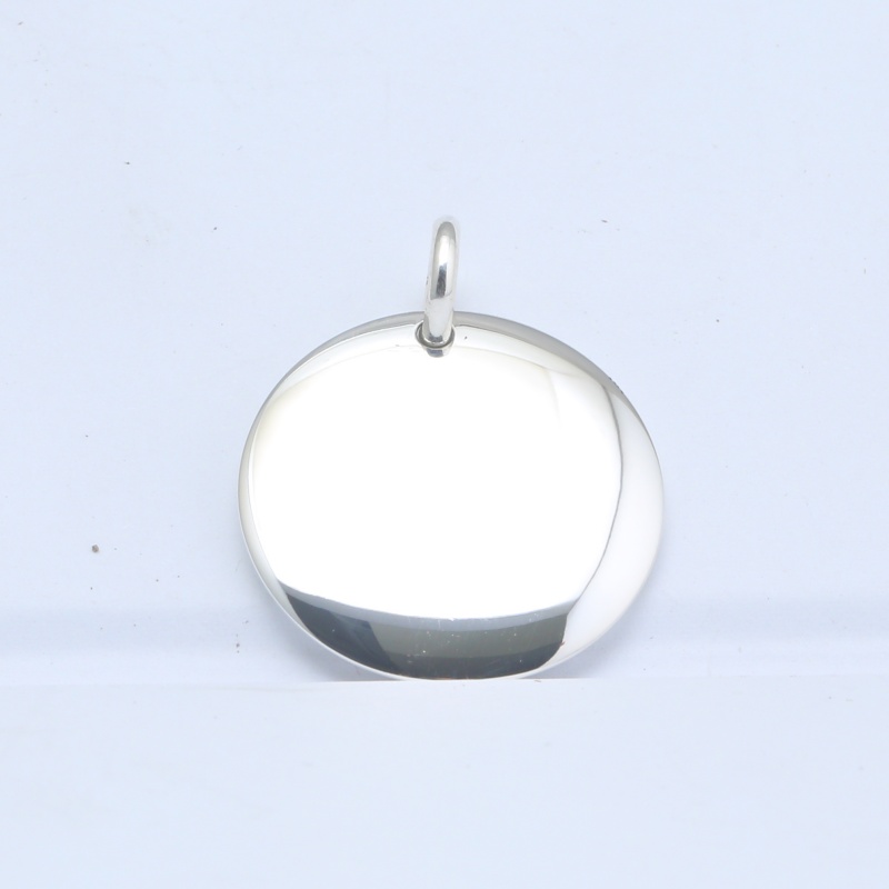 Круглый кулон-медальон из серебра 925 пробы
