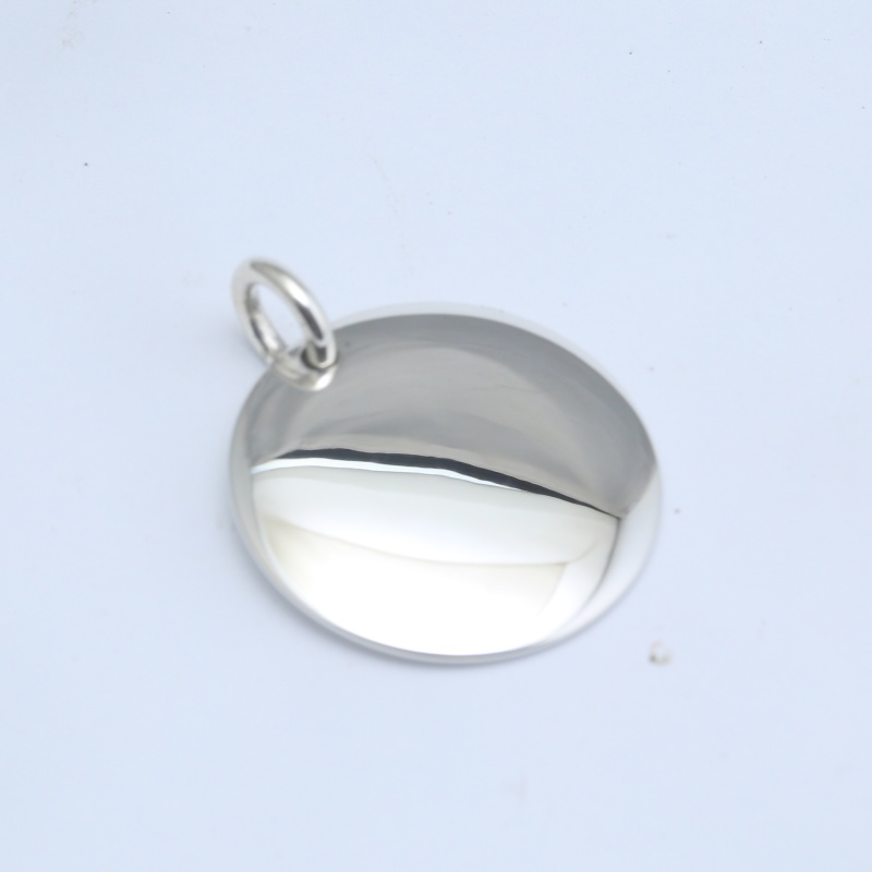 Круглый кулон-медальон из серебра 925 пробы