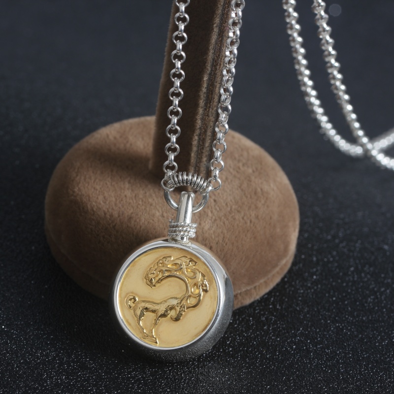 DZXL127 Серебро с золотым покрытием