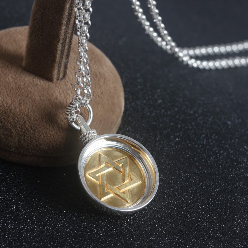 DZXL127 Серебро с золотым покрытием