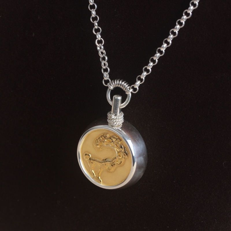 DZXL127 Серебро с золотым покрытием