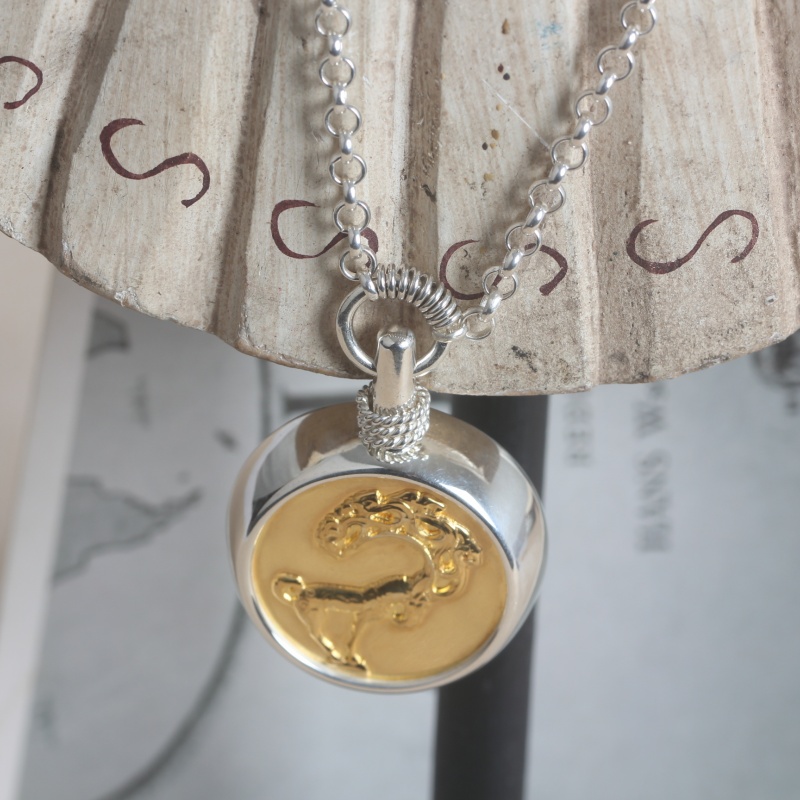 DZXL127 Серебро с золотым покрытием