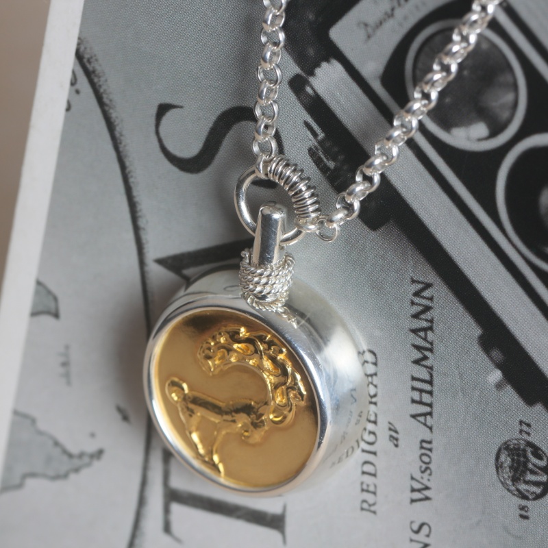 DZXL127 Серебро с золотым покрытием