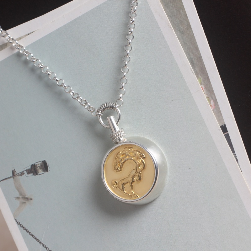 DZXL127 Серебро с золотым покрытием