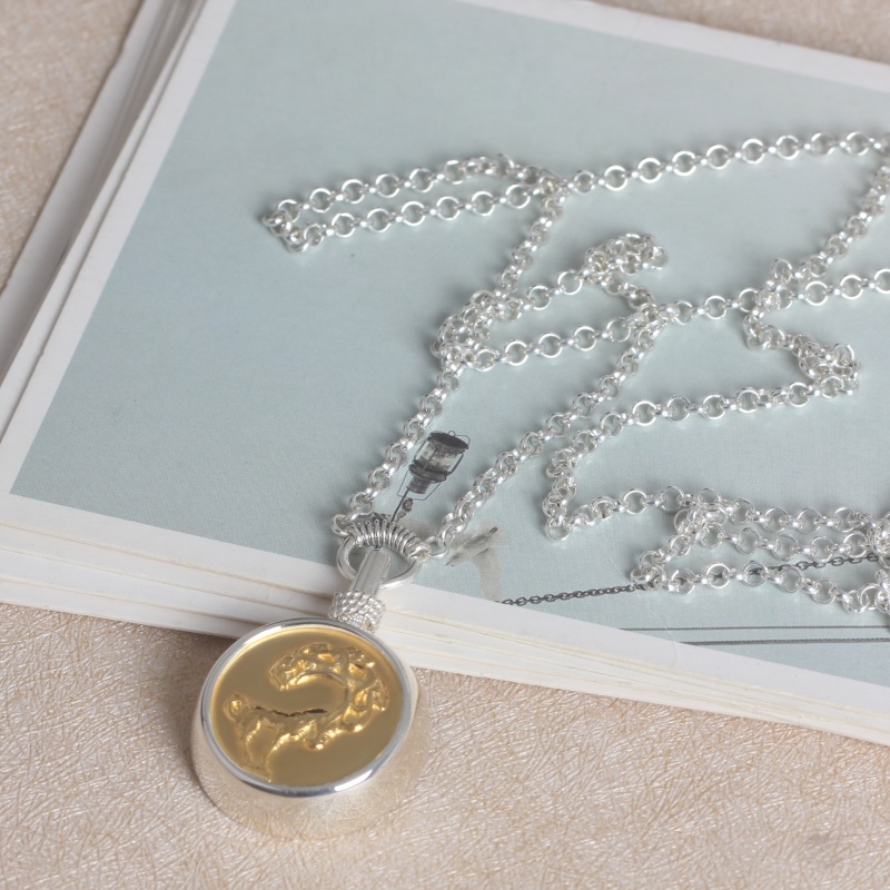 DZXL127 Серебро с золотым покрытием