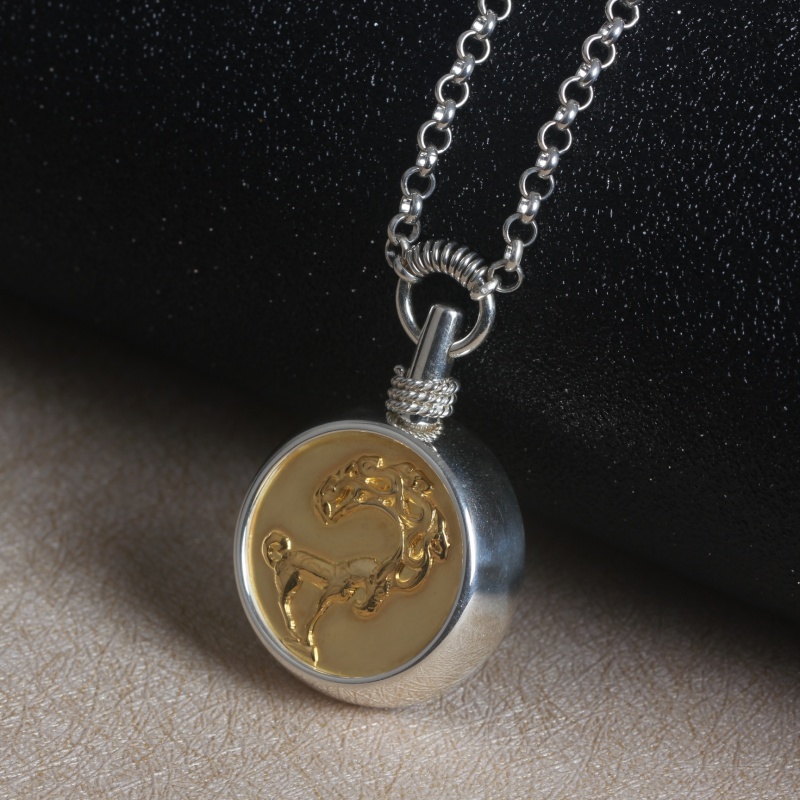 DZXL127 Серебро с золотым покрытием