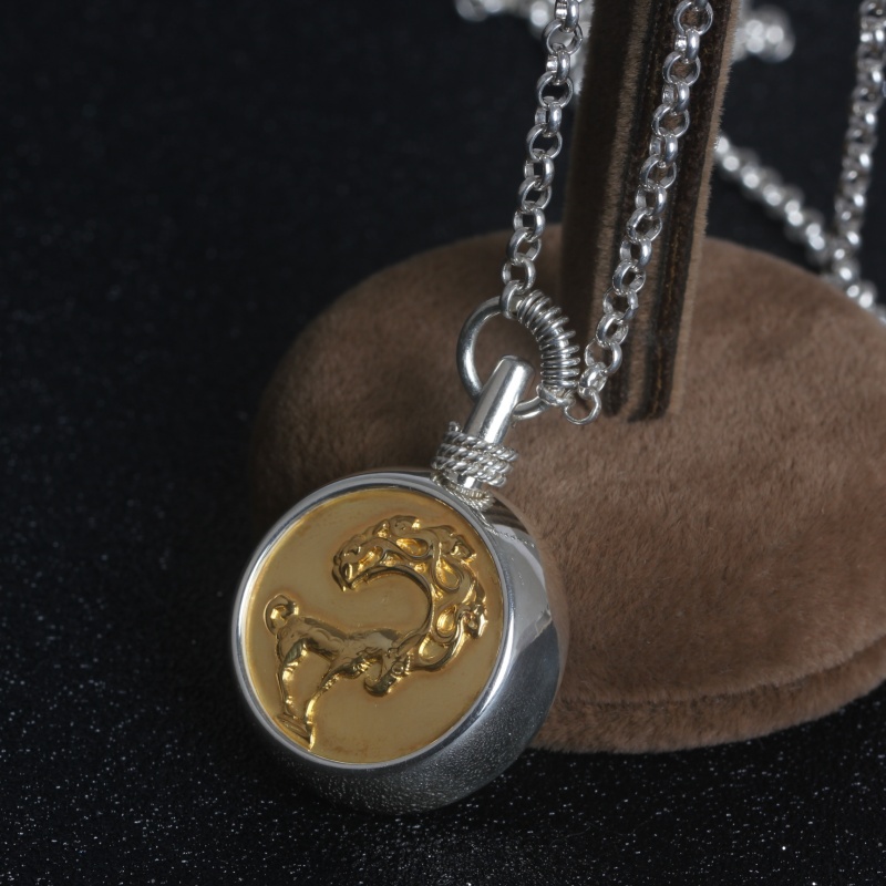 DZXL127 Серебро с золотым покрытием