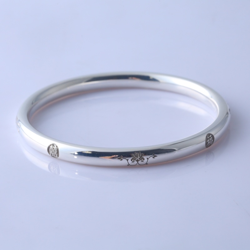 Серебряный браслет “Лотос” 925 пробы