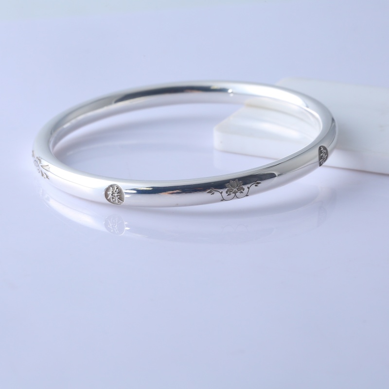 Серебряный браслет “Лотос” 925 пробы