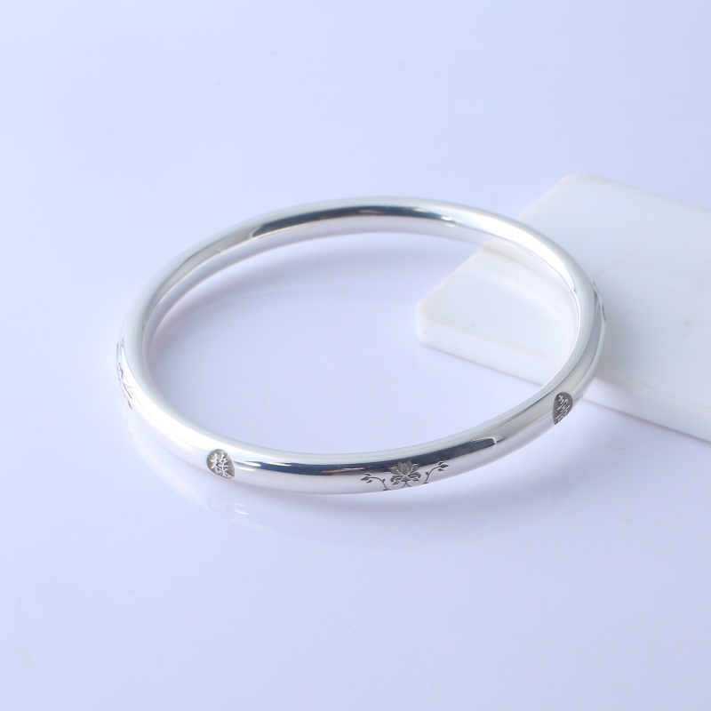 Серебряный браслет “Лотос” 925 пробы