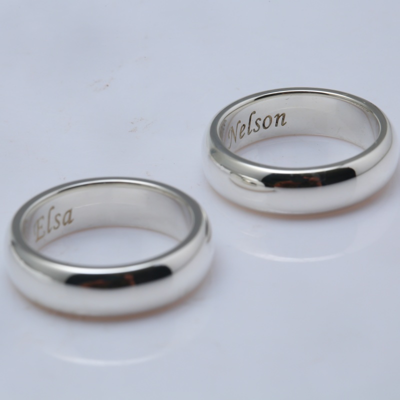 Парные серебряные кольца