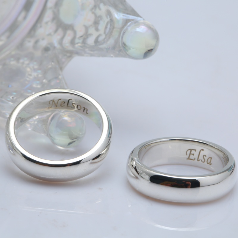 Парные серебряные кольца