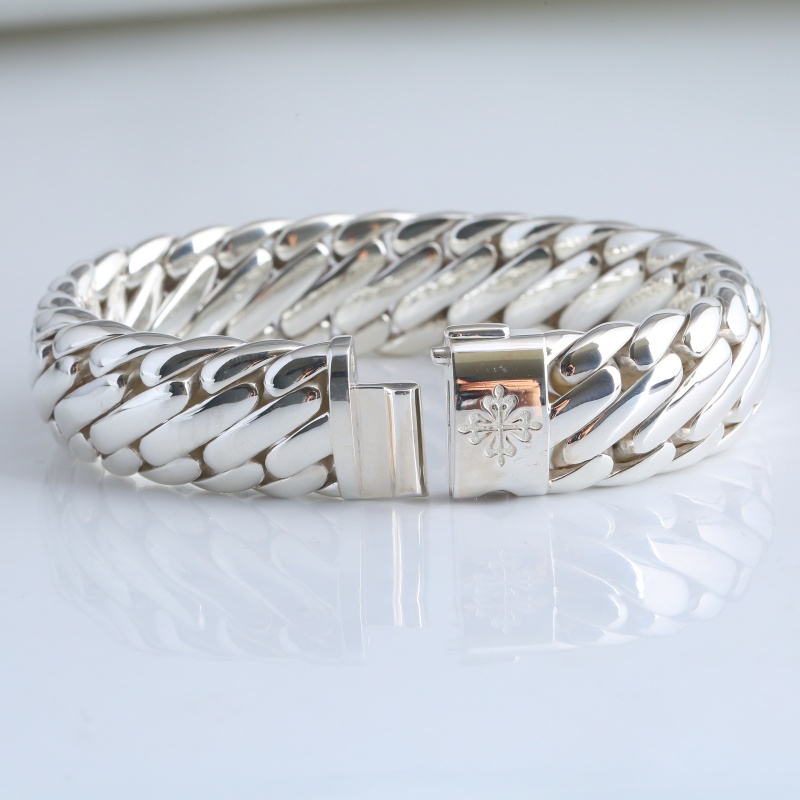 Серебряный браслет “Тройная плеть”