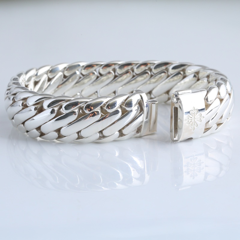 Серебряный браслет “Тройная плеть”