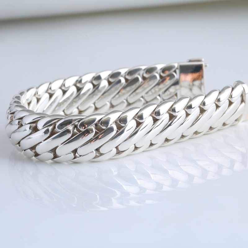 Серебряный браслет “Тройная плеть”