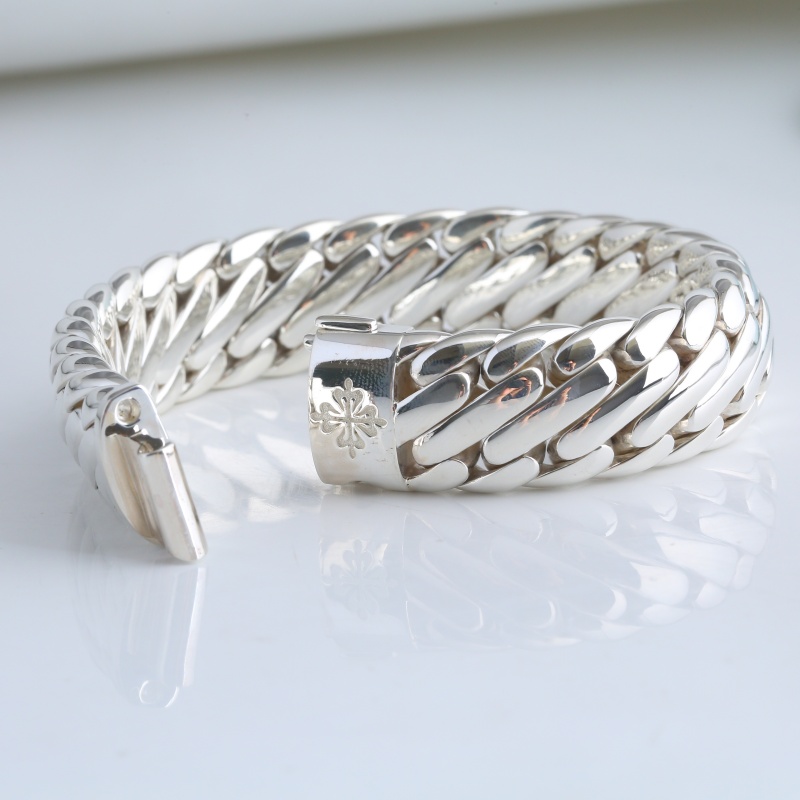 Серебряный браслет “Тройная плеть”