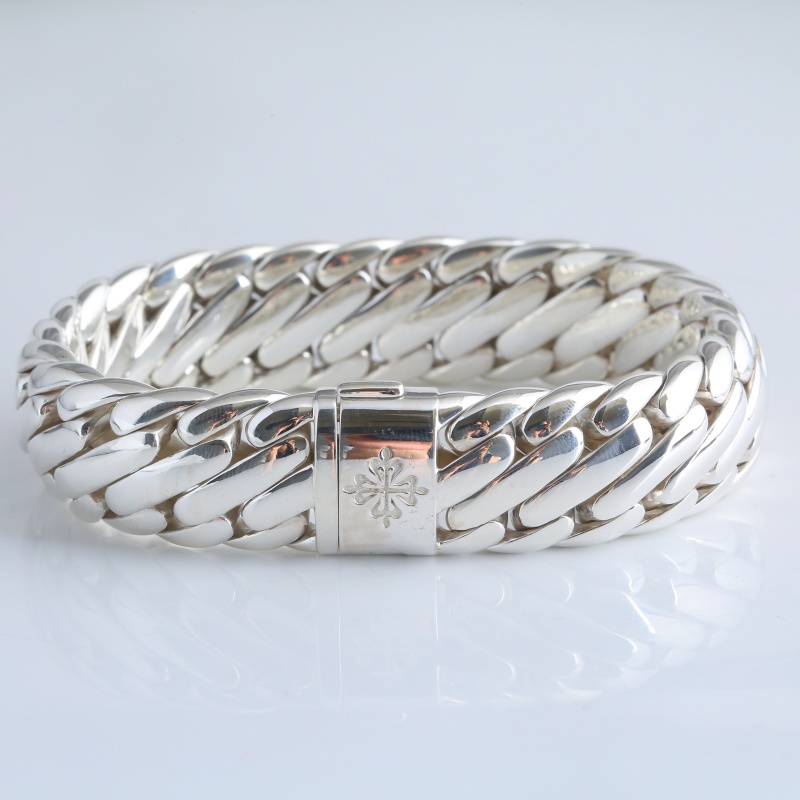 Серебряный браслет “Тройная плеть”