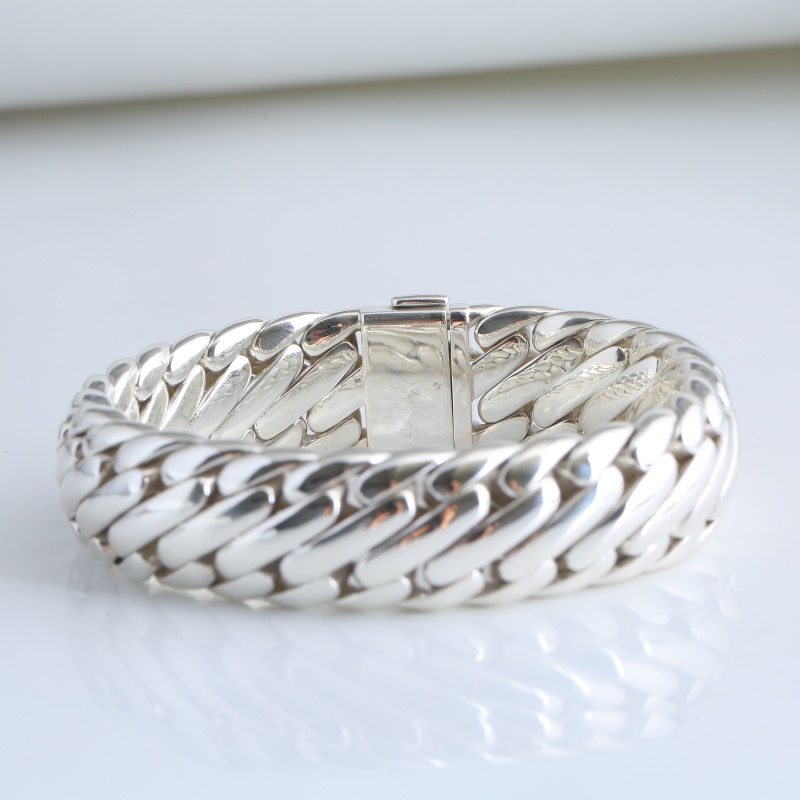 Серебряный браслет “Тройная плеть”