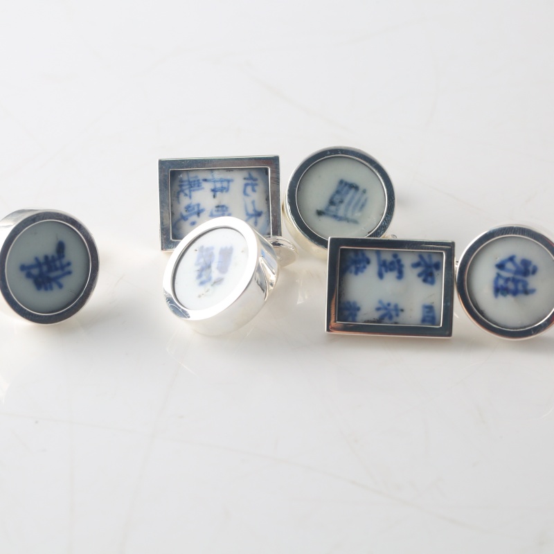 Серебряные запонки