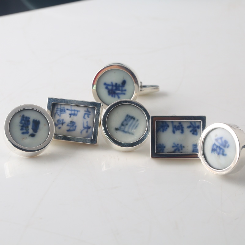 Серебряные запонки