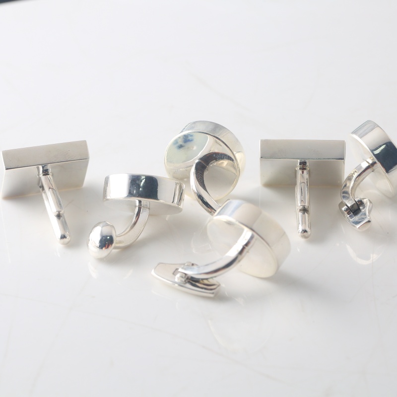 Серебряные запонки