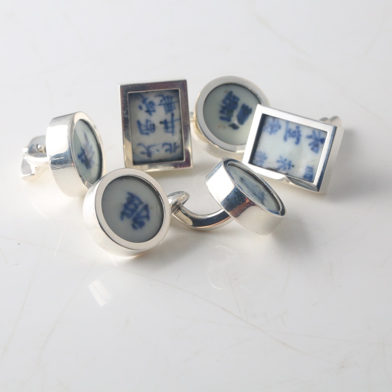 Серебряные запонки