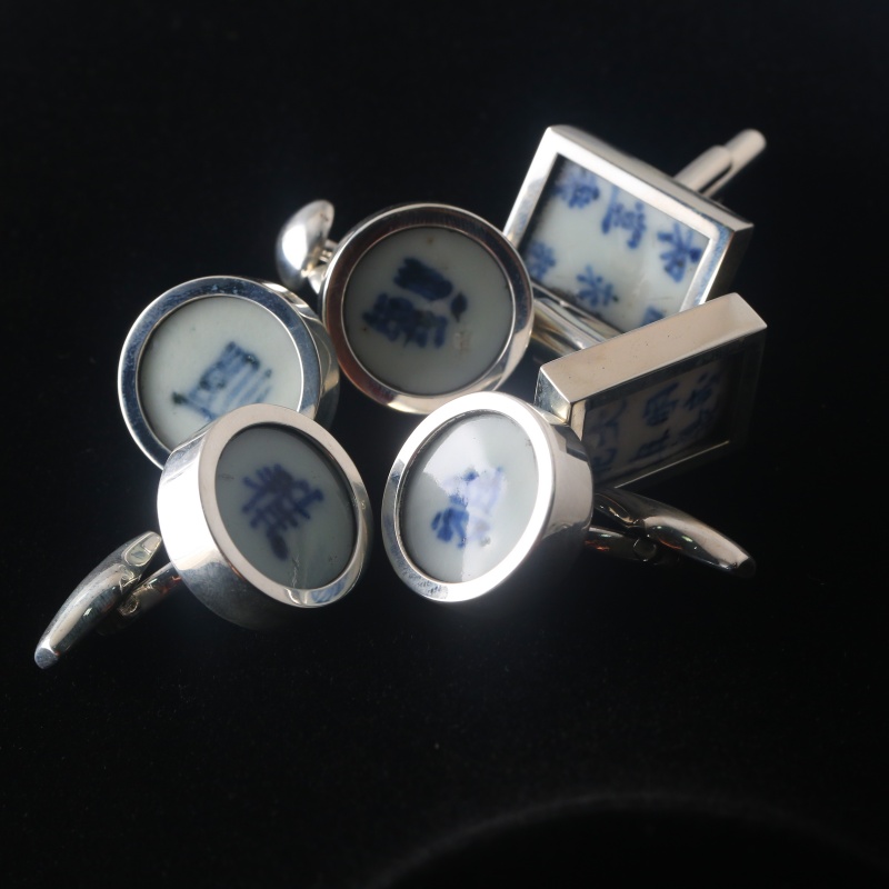 Серебряные запонки