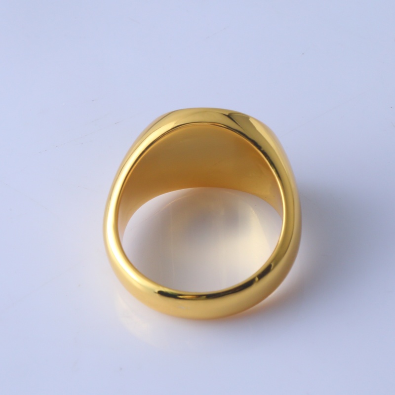 Медное кольцо-печатка