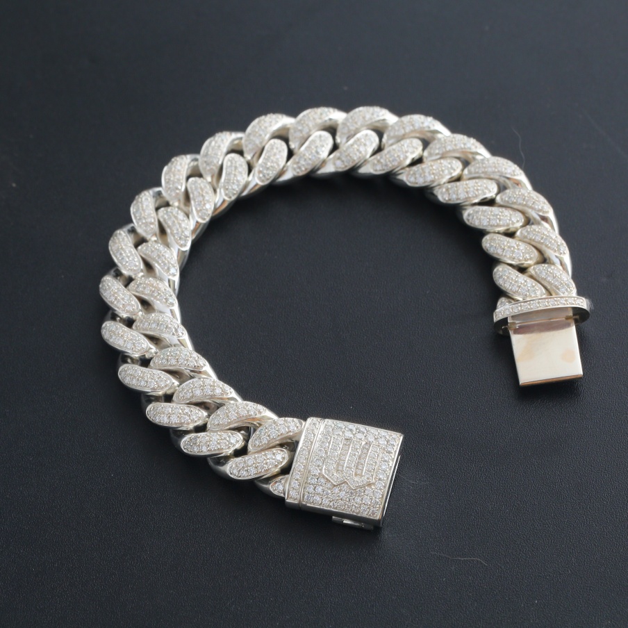 Браслет “Куба” из серебра 925 пробы