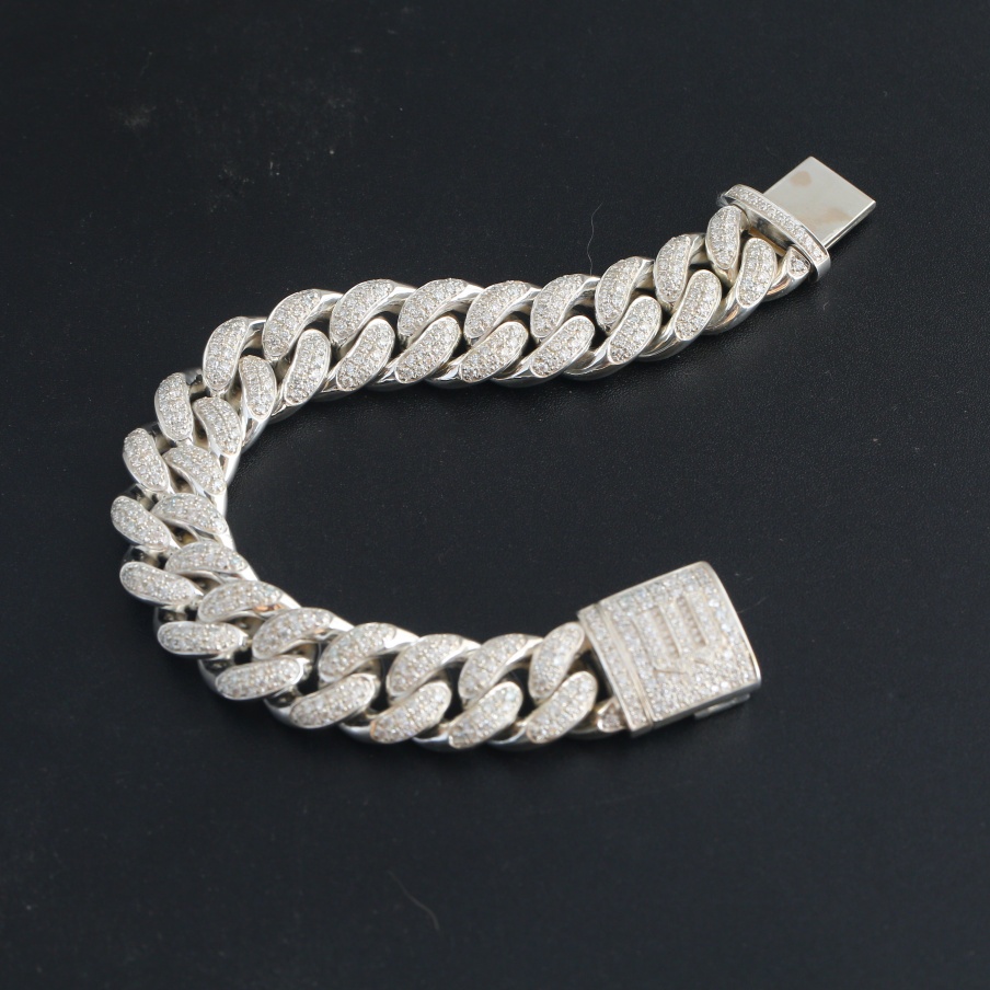 Браслет “Куба” из серебра 925 пробы