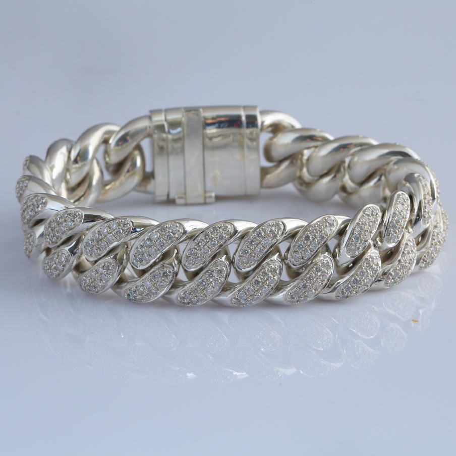 Браслет “Куба” из серебра 925 пробы