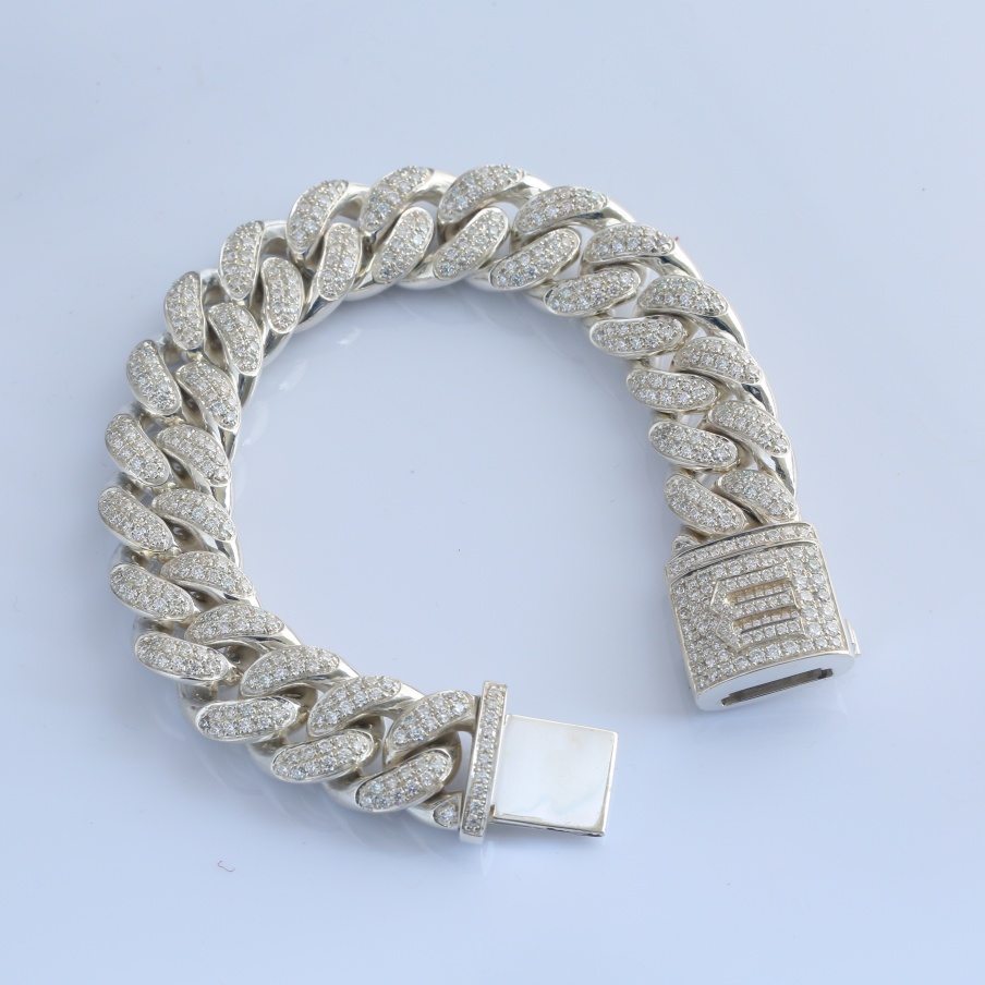 Браслет “Куба” из серебра 925 пробы