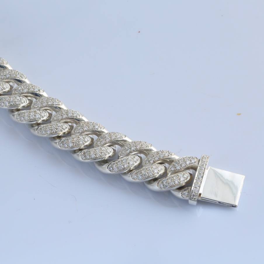 Браслет “Куба” из серебра 925 пробы